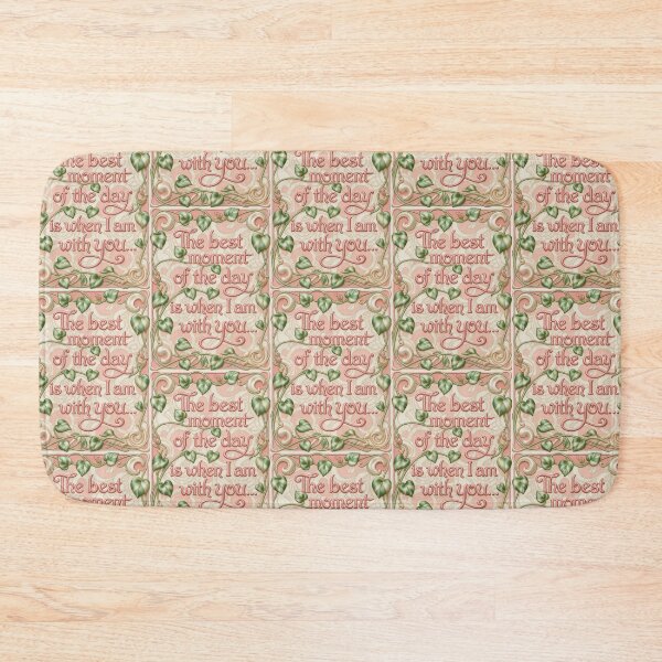 Item preview, Silk Relief Poster: The Best Moment of the Day is When I'm With You designed and sold by Ciervo Primavera.