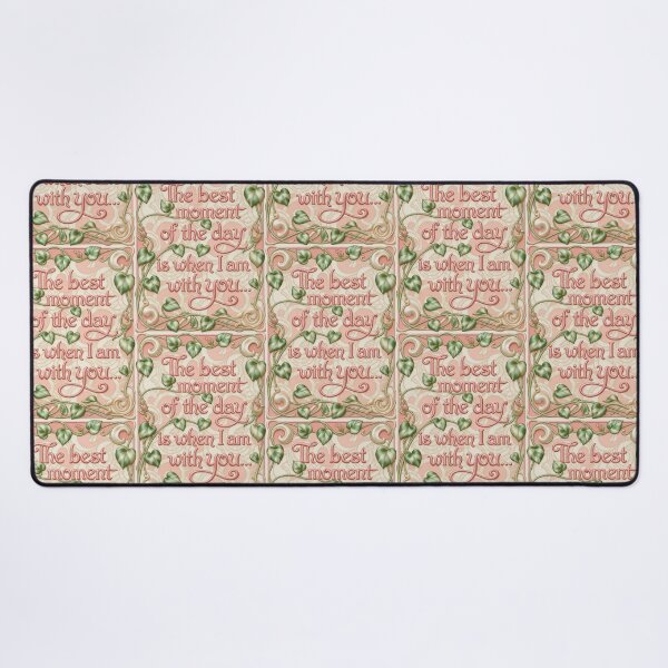 Item preview, Silk Relief Poster: The Best Moment of the Day is When I'm With You designed and sold by Ciervo Primavera.