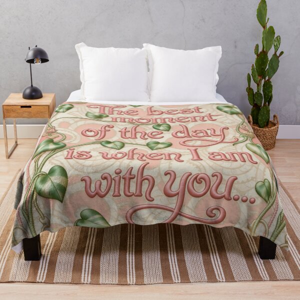 Item preview, Silk Relief Poster: The Best Moment of the Day is When I'm With You designed and sold by Ciervo Primavera.
