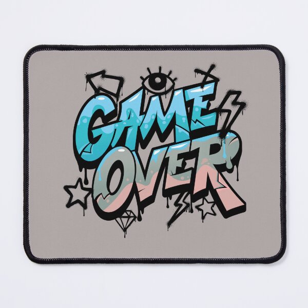 Item preview, Urban Graffiti Game Over Retro Video Game Art designed and sold by The Design Asset Station.