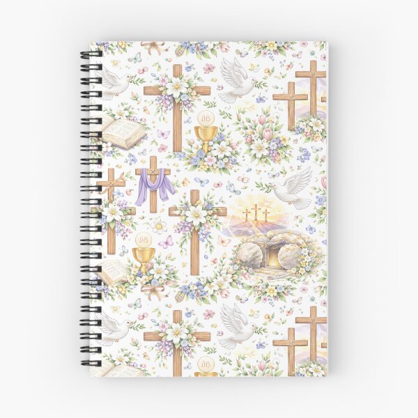 Item preview, Christian Easter Cross Pattern – Resurrection Faith Spring Design designed and sold by AnimalAirtistry.