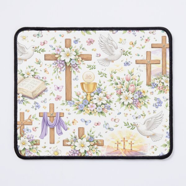 Item preview, Christian Easter Cross Pattern – Resurrection Faith Spring Design designed and sold by AnimalAirtistry.