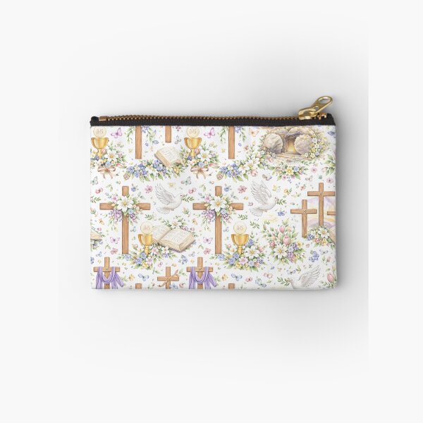 Item preview, Christian Easter Cross Pattern – Resurrection Faith Spring Design designed and sold by AnimalAirtistry.