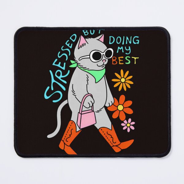 Item preview, Stressed But Doing My Best Cat designed and sold by ZACKBLOO.