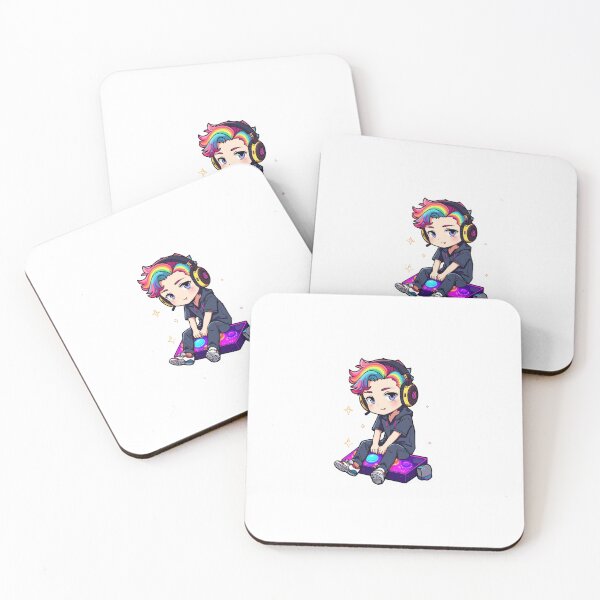 Item preview, Anime Gamer Sitting on Neon Arcade Buttons designed and sold by Animepopstudio.