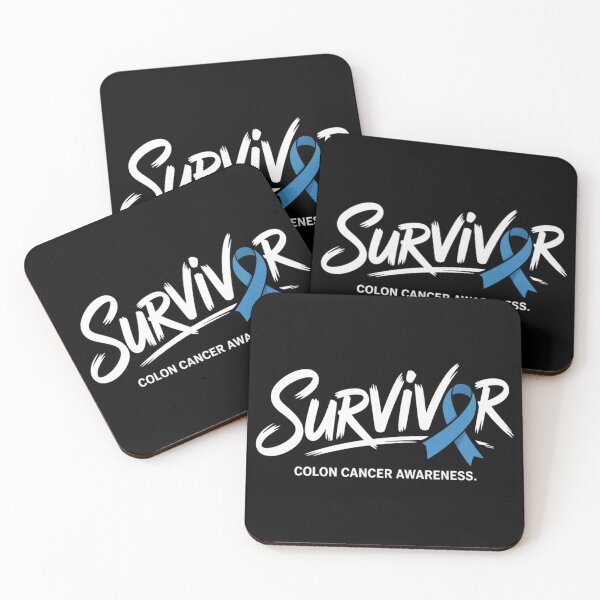 Item preview, Survivor Colon Cancer Awareness Shirt Bold All-Caps Ribbon Overlap Single Underline Tee designed and sold by DarylWelsh2024.