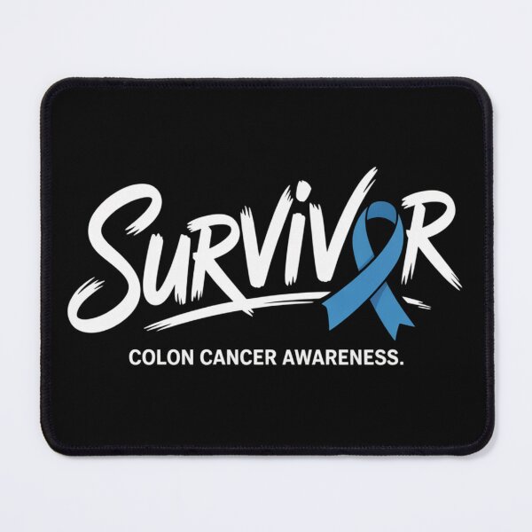 Item preview, Survivor Colon Cancer Awareness Shirt Bold All-Caps Ribbon Overlap Single Underline Tee designed and sold by DarylWelsh2024.
