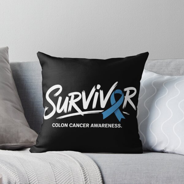 Item preview, Survivor Colon Cancer Awareness Shirt Bold All-Caps Ribbon Overlap Single Underline Tee designed and sold by DarylWelsh2024.