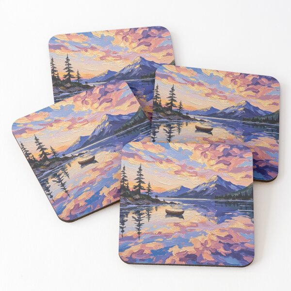 Item preview, Vivid Dreamland Mountain Lake designed and sold by The Design Asset Station.