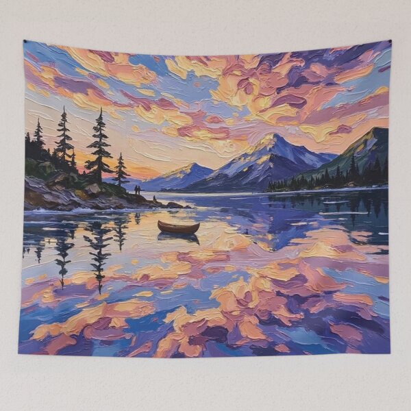 Item preview, Vivid Dreamland Mountain Lake designed and sold by The Design Asset Station.