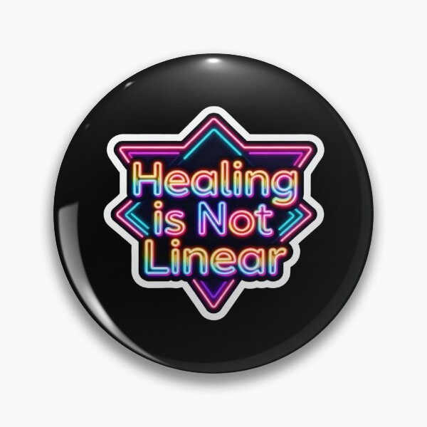 Item preview, Healing is Not Linear – Mental Health Motivational Sticker designed and sold by MiaSky Fox.