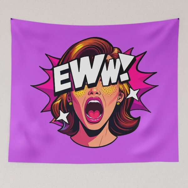 Item preview, Eww! Pop Art Funny Retro 90s Kid 60s Bold Graphic Sarcastic Teen Girl T-Shirt designed and sold by pillarofme.