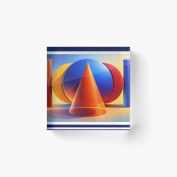 Item preview, Geometric harmony - Colorful Geometric Forms – Modern Abstract Poster designed and sold by ArtGMerch.