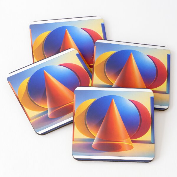 Item preview, Geometric harmony - Colorful Geometric Forms – Modern Abstract Poster designed and sold by ArtGMerch.