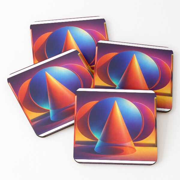 Item preview, Geometric harmony - Vibrant Modern Abstract Shapes designed and sold by ArtGMerch.