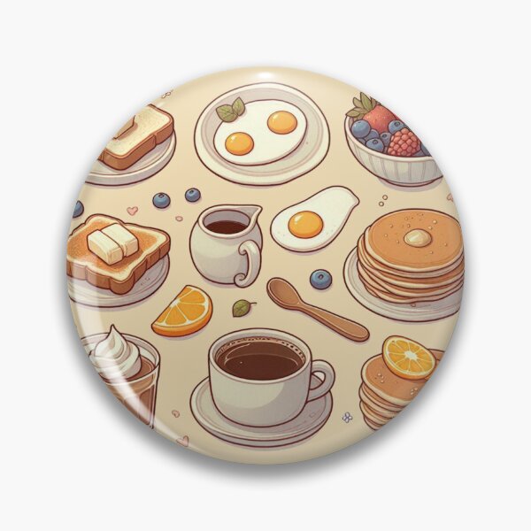 Item preview, Cute Breakfast Food Illustration designed and sold by JujuArtss.