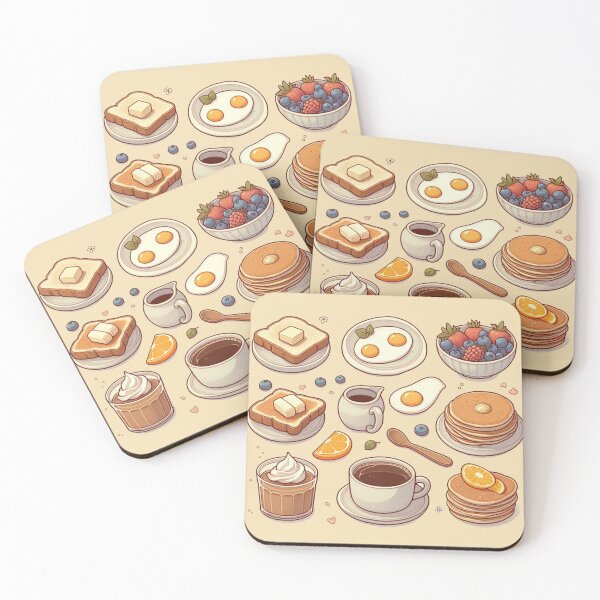 Item preview, Cute Breakfast Food Illustration designed and sold by JujuArtss.