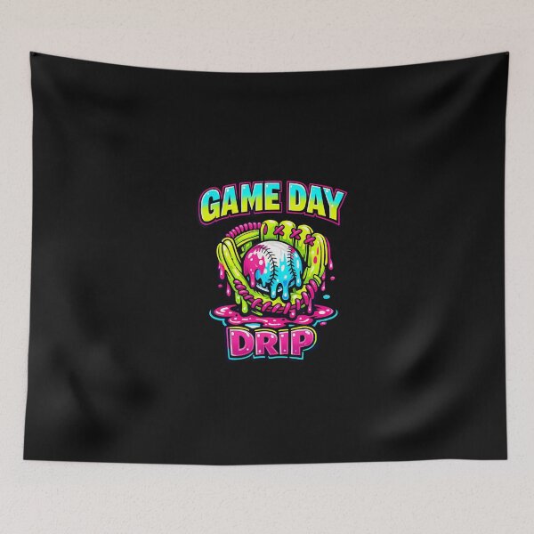 Item preview, Game Drip Ice Cream Drip Baseball designed and sold by irifine.