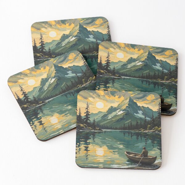 Item preview, Emerald Green Forest Lake designed and sold by The Design Asset Station.