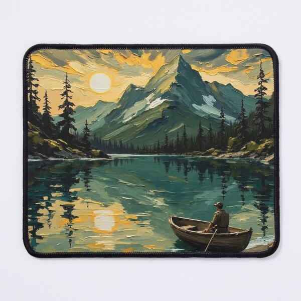 Item preview, Emerald Green Forest Lake designed and sold by The Design Asset Station.