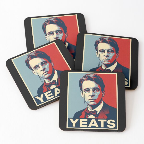 Item preview, William Butler Yeats  Hope Style Retro Poster Art Poster designed and sold by Anya Byron.