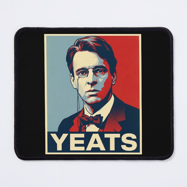 Item preview, William Butler Yeats Hope Style Retro Poster Art Poster designed and sold by Anya Byron.