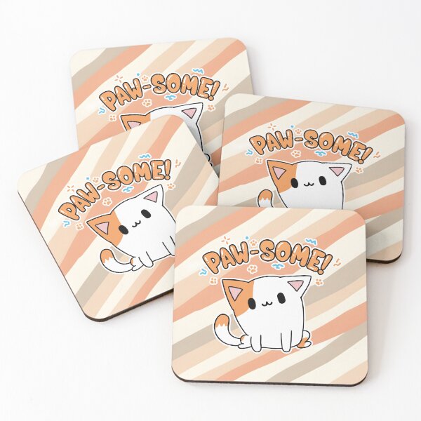 Item preview, PAW-SOME! Cute Orange Cat Kawaii cartoon designed and sold by Taridesign.