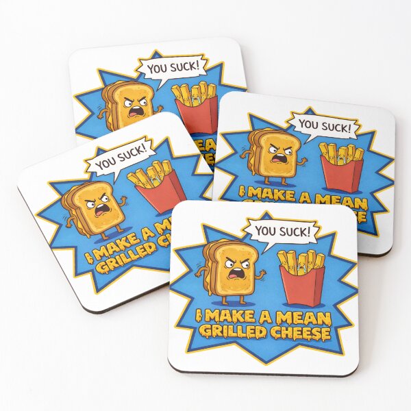Item preview, Mean Grilled Cheese Funny Sarcastic Punny designed and sold by JasperKingsley.