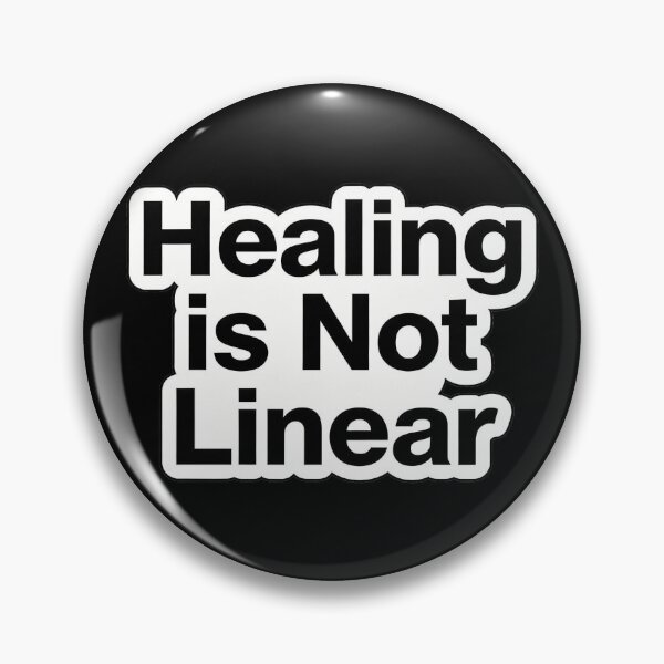 Item preview, Healing is Not Linear – Mental Health Motivational Sticker designed and sold by MiaSky Fox.