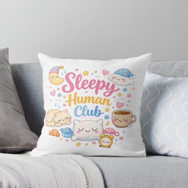 Item preview, Sleepy Human Club Cute Kawaii Sleep Lover Design designed and sold by Sanika arts .