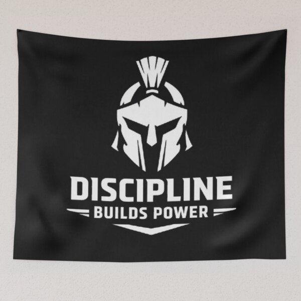 Item preview, Discipline Builds Power Spartan Gym Motivation T-Shirt designed and sold by wanado.