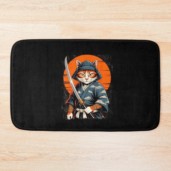 Item preview, Samurai Cat Katana Warrior designed and sold by irifine.
