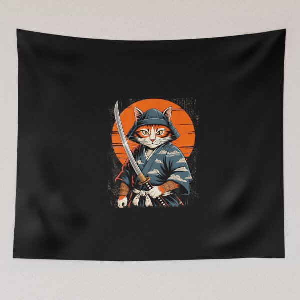 Item preview, Samurai Cat Katana Warrior designed and sold by irifine.