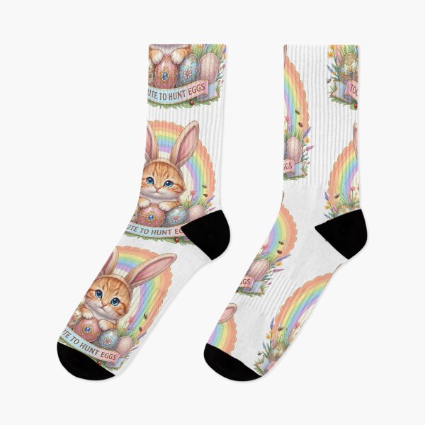 Item preview, Too Cute to Hunt Eggs – Cute Easter Kitten Bunny Ears Shirt designed and sold by relso.