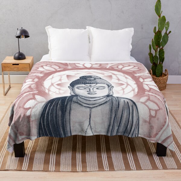 Item preview, Buddha Padma Watercolor - Snow Dusk Ruby designed and sold by Irene Estelle.