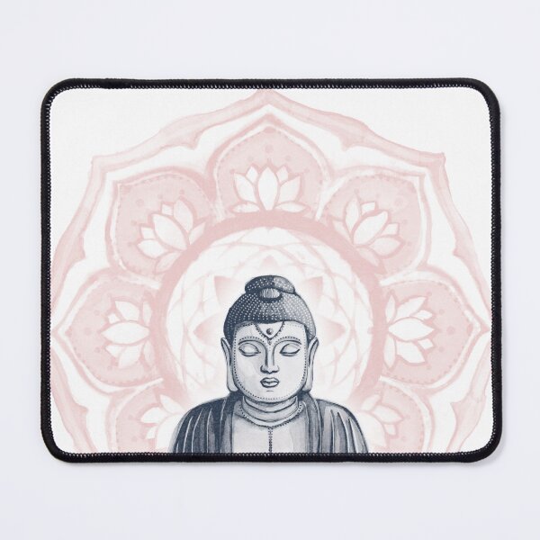 Item preview, Buddha Padma Watercolor - Snow Dusk Rose designed and sold by Irene Estelle.