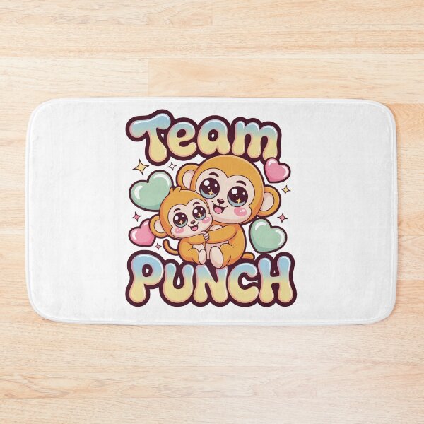 Item preview, Team Punch – Kawaii Monkey Hugging Baby Pastel Retro Graphic Tee | Cute Monkey Lover Shirt designed and sold by DarylWelsh2024.