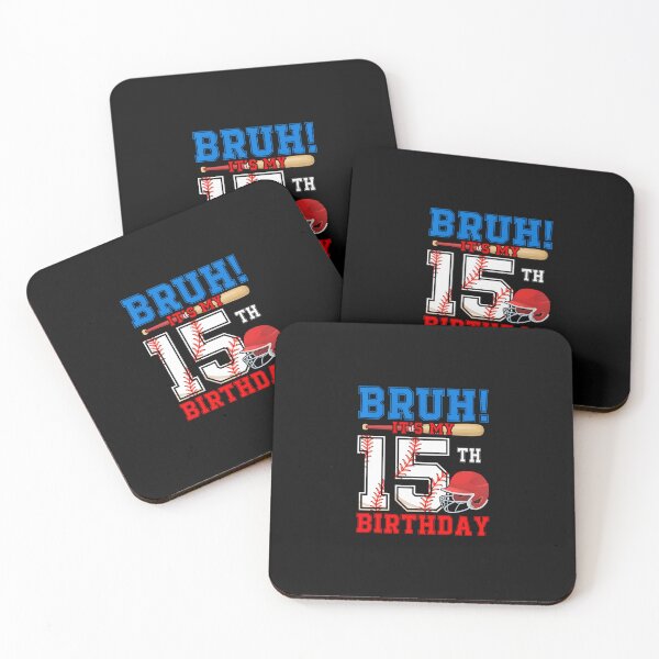 Item preview, Bruh It'S My 15Th Birthday Boy Baseball  designed and sold by irifine.