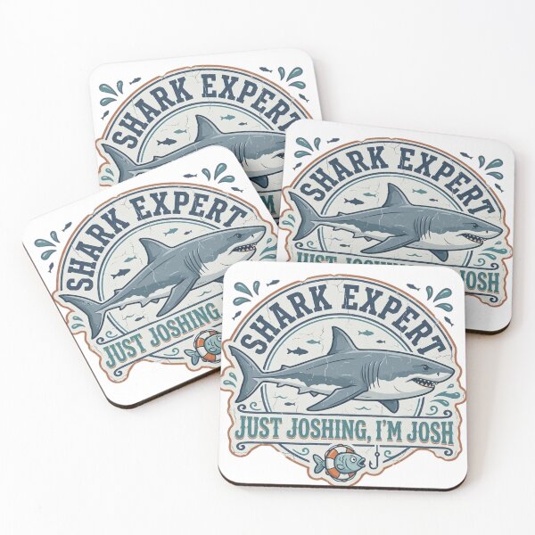 Item preview, Funny Shark Expert Just Joshing Retro Great White Shark Design designed and sold by Wear Sculpt.
