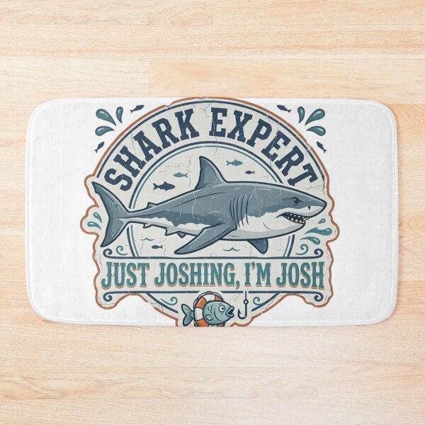 Item preview, Funny Shark Expert Just Joshing Retro Great White Shark Design designed and sold by Wear Sculpt.