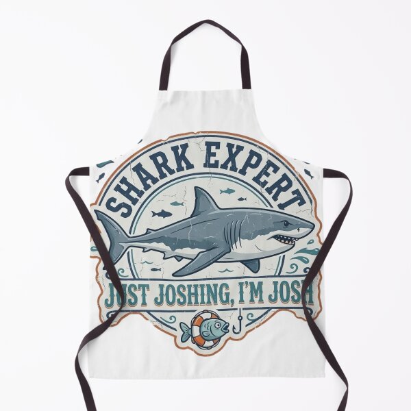 Item preview, Funny Shark Expert Just Joshing Retro Great White Shark Design designed and sold by Wear Sculpt.