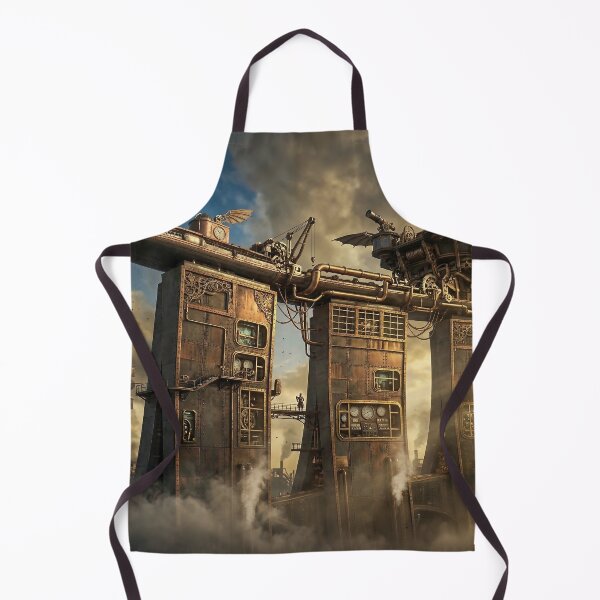 Item preview, Retro-Futuristic Steam Industrial Tower - Sci-Fi Fantasy designed and sold by steampunkimages.