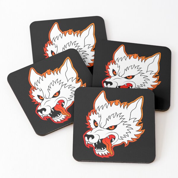 Item preview, Vintage wolf head tattoo (Red) designed and sold by TheHugWolf.