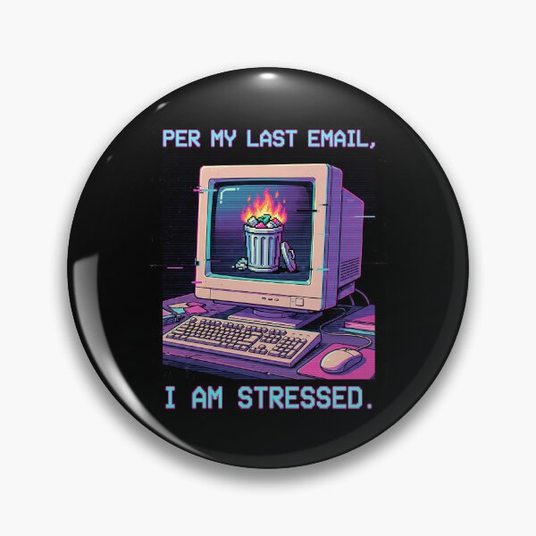 Item preview, Per My Last Email I Am Stressed — Funny Vaporwave Office Humor Shirt, Coworker Gift designed and sold by Luminari Creations.