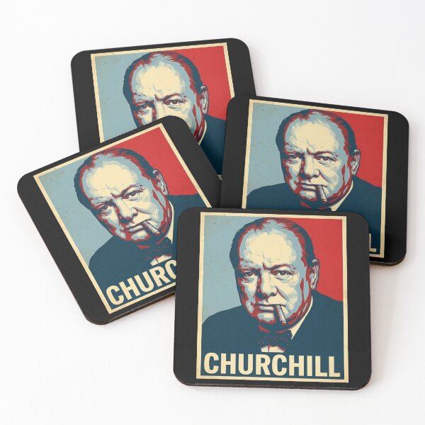 Item preview, Winston Churchill Hope Style Retro Poster Art Poster designed and sold by Anya Byron.
