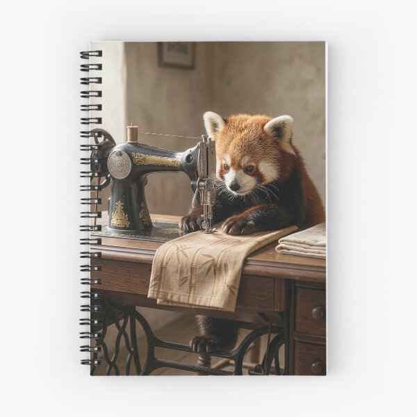 Item preview, Red Panda Sews the Straightest Seams in Town designed and sold by Tridentulus.