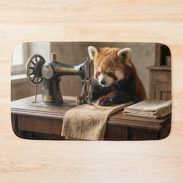 Item preview, Red Panda Sews the Straightest Seams in Town designed and sold by Tridentulus.