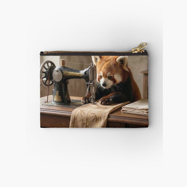 Item preview, Red Panda Sews the Straightest Seams in Town designed and sold by Tridentulus.