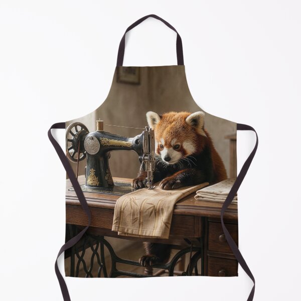 Item preview, Red Panda Sews the Straightest Seams in Town designed and sold by Tridentulus.
