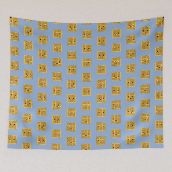 Item preview, Cute Square Kawaii Waffle designed and sold by Hedgie Designs.